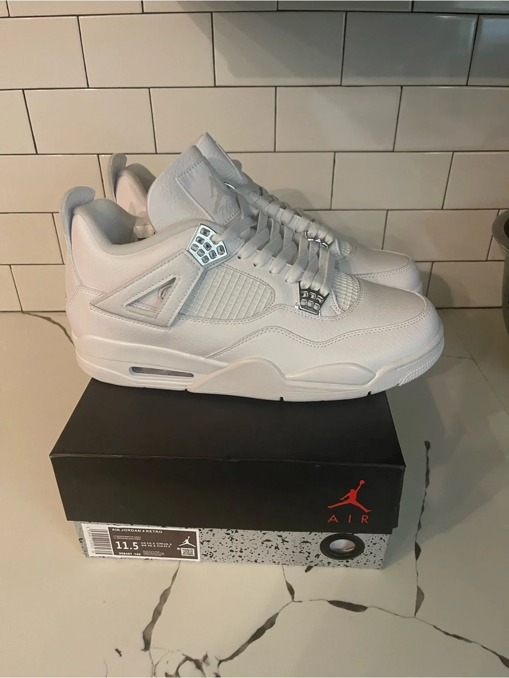 Mens Retro 4 Pure $ Size 11.5.